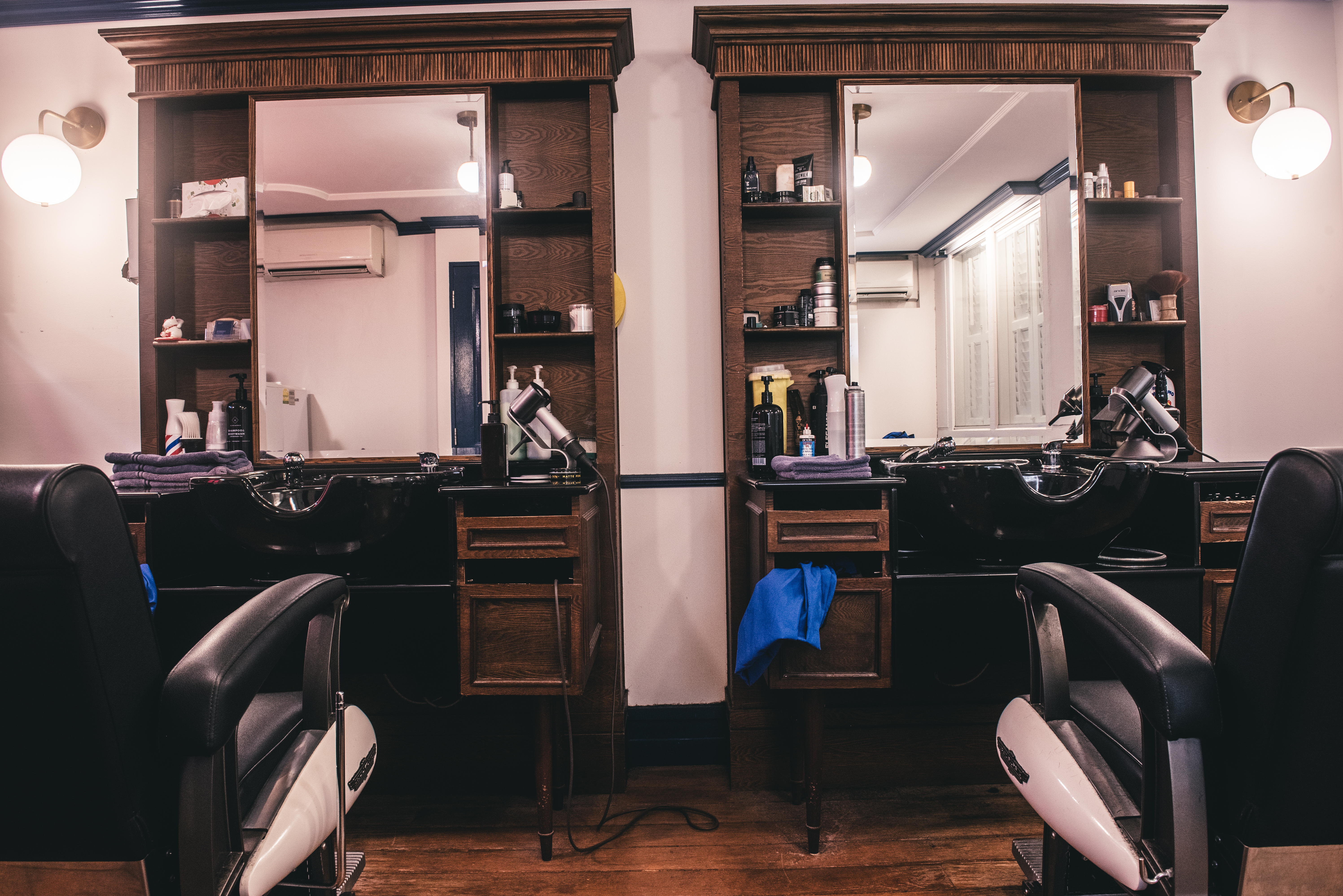 Barber stations at Hair Maison